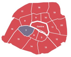 La carte des secteurs électoraux à Paris
